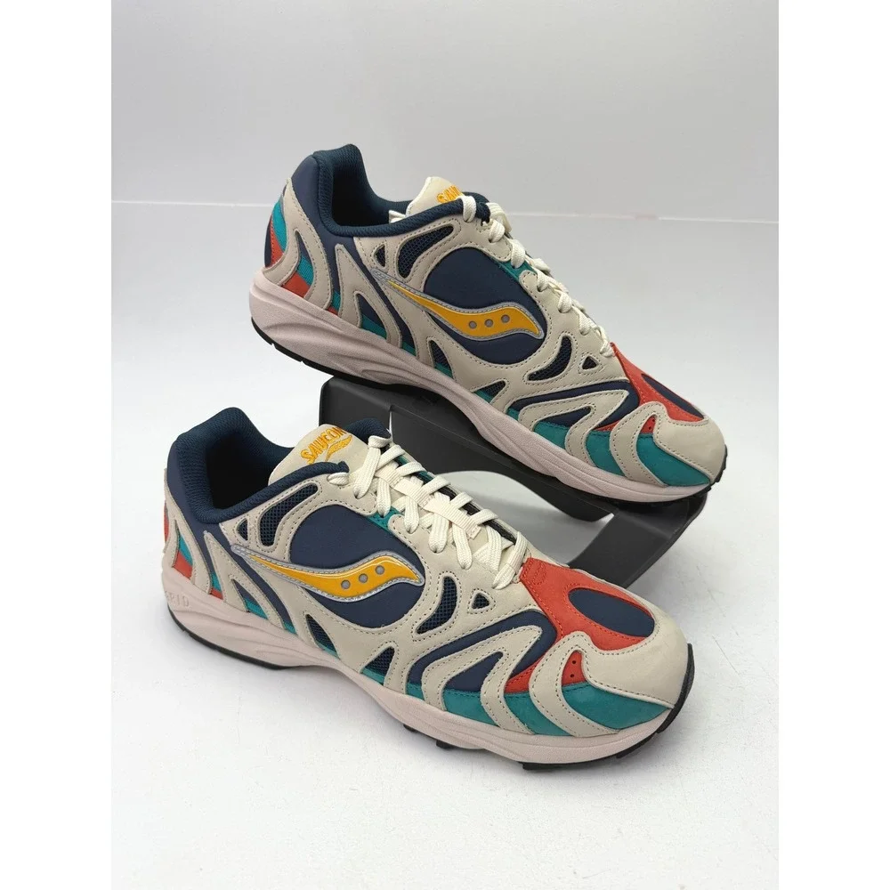 Saucony Grid Azura 2000 Changing Tides Mens White Blue Sneakers S70644-3 Size 13